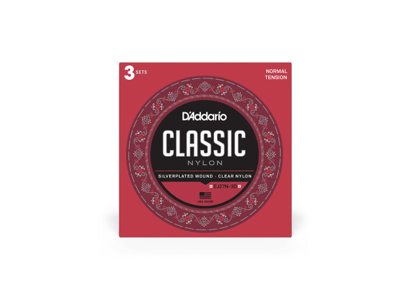 Daddario EJ27N-3D Nylon 3 Pack Daddario EJ27N-3D Nylon 3 Pack